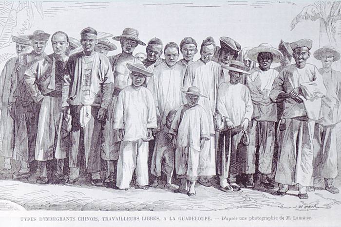 Zeichnung einer Gruppe von Menschen verschiedener Ethnien.